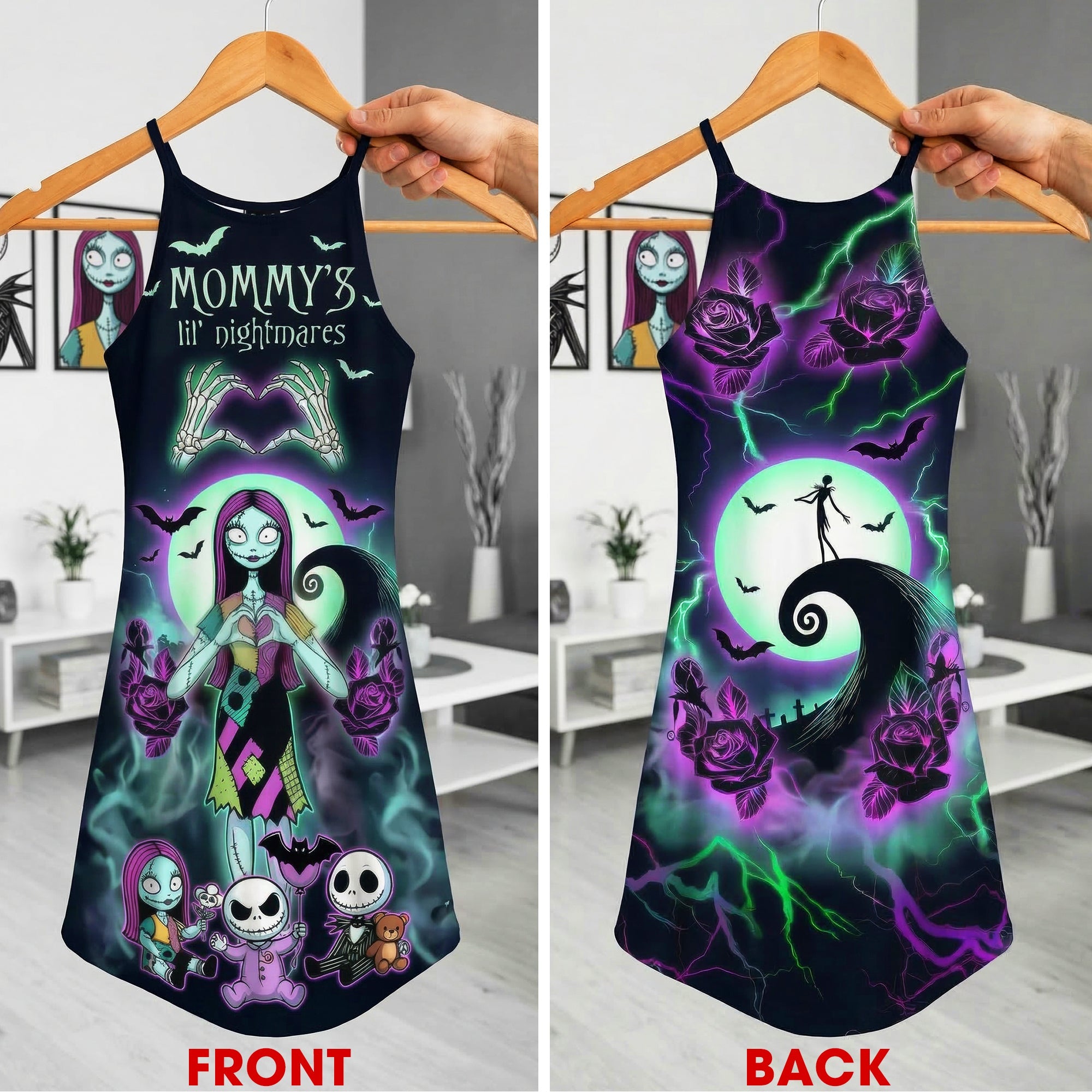 "Embrace the Spooky Spirit" - Spooky Mom Maxi Dress - Personalized Gifts For Moms Dress PopCulturePrints