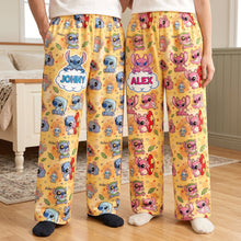 Load image into Gallery viewer, “Be Unique” Cute Alien Pajama Pants - Personalized Gifts for Everyone Pajama Pant PopCulturePrints
