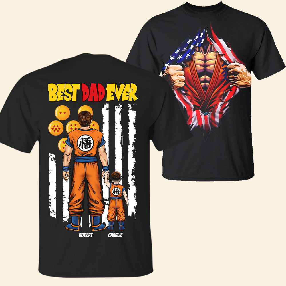 “Unleash Your Inner Hero” - Dragon Dad Shirt - Personalized Gift for Dad, Grandfather & More Shirts PopCulturePrints