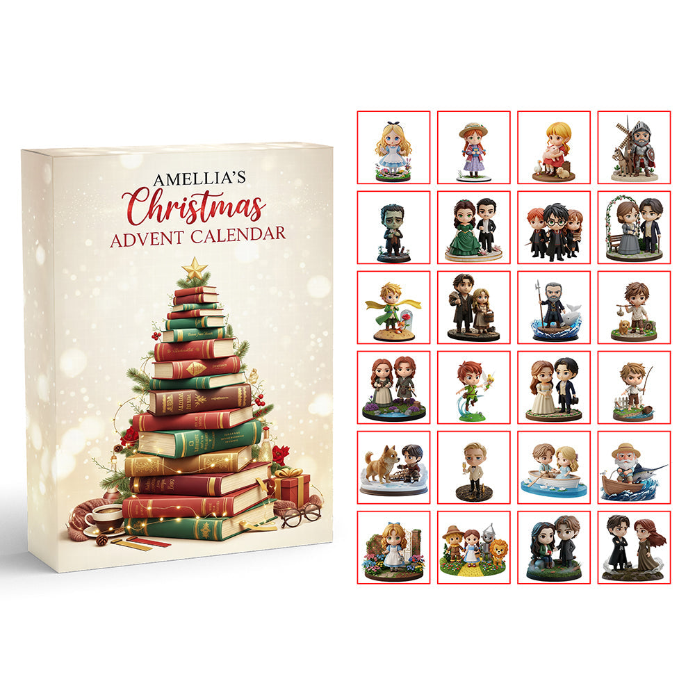 Literary Magic Christmas Advent Calendar – A Personalized Gift for Book Lovers Advent Calendar PopCulturePrints