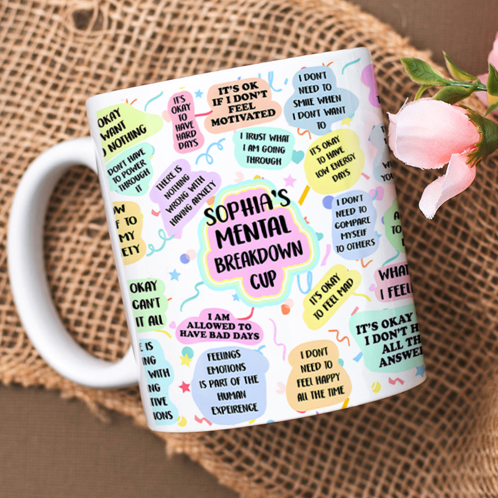 Personalized Mental Health Support Coffee Mug Coffee Mug PopCulturePrints