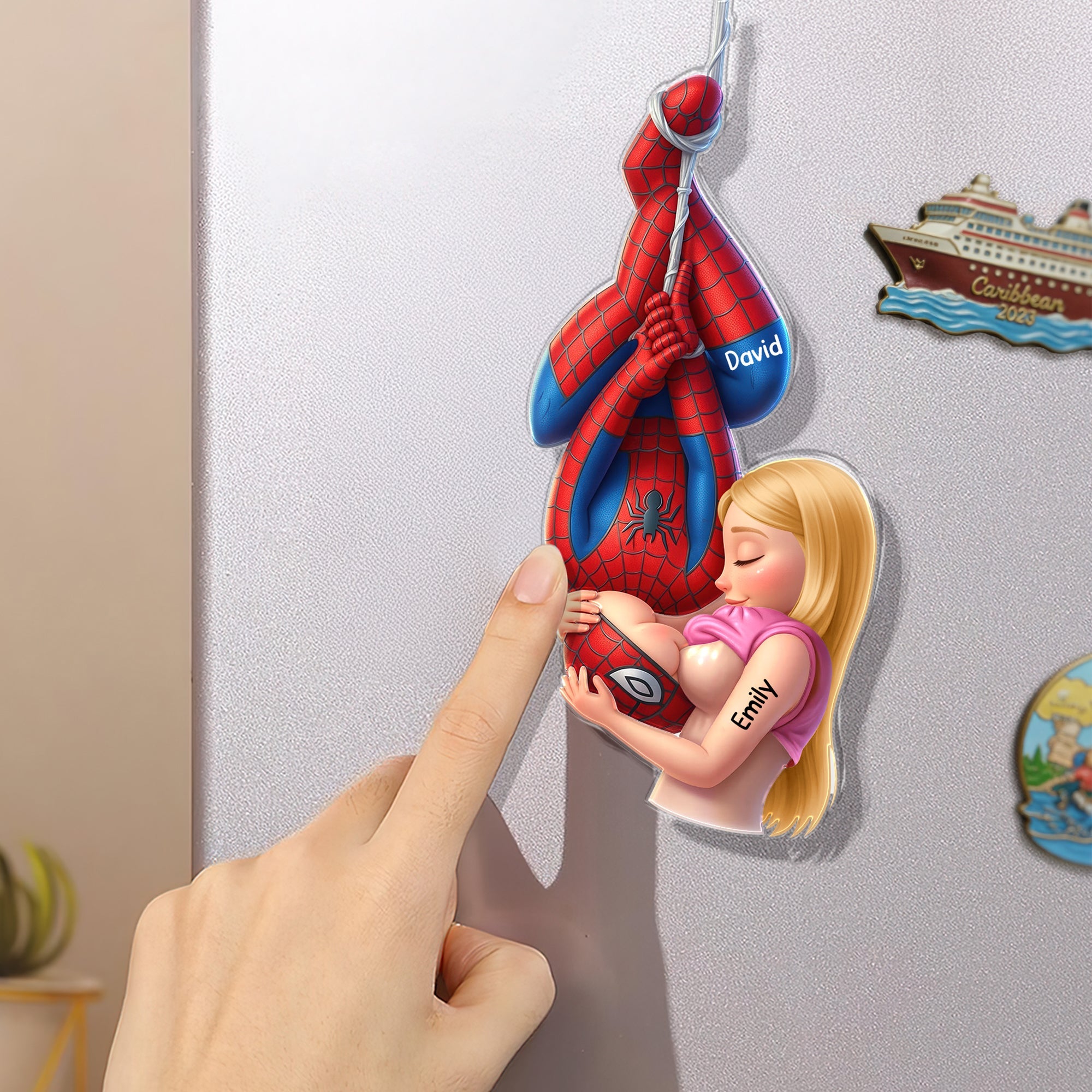 Trouble Together Couple Fridge Magnet - Personalized Gift For Couples 03HUQN290626 Fridge Magnet PopCulturePrints