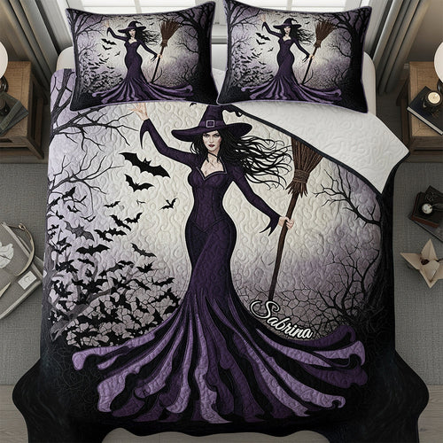 Enchanting Elegance: Powerful Quilt Bed Set - Personalized Gift for Fantasy Lovers Blanket PopCulturePrints