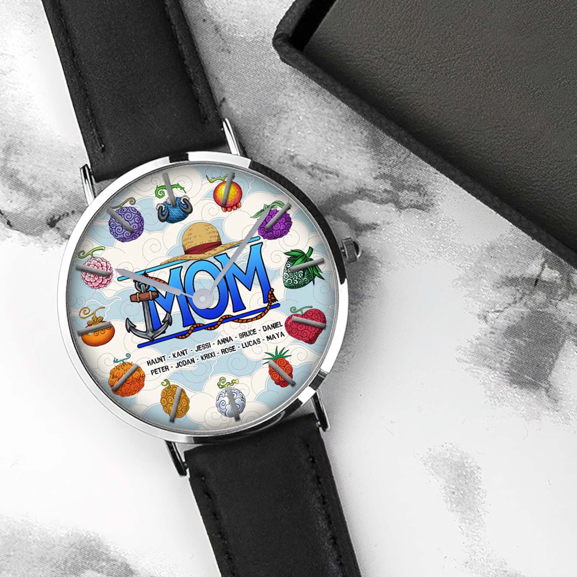 Personalized Love: Custom Quartz Watch for Mom and Grandma - Meaningful Gift for Mother's Day Quartz Watch PopCulturePrints