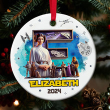 Load image into Gallery viewer, Personalized Movie Lover&#39;s Christmas Ornament - Sci-Fi Theme Ornament PopCulturePrints
