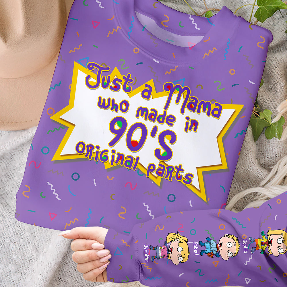 Just A Mama Who Made In 90's - Personalized Gift for Mom, Grandma & More AOP Products PopCulturePrints