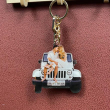 Load image into Gallery viewer, Personalized Couple Photo Keychain - Customizable Love Token Keychains PopCulturePrints

