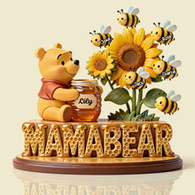 Load image into Gallery viewer, “A Mother’s Love is Sweet” - Mama Bear Acrylic Plaque - Personalized Gifts for Mom and Grandma - Custom Gift for Mother's Day Shaped Plaques PopCulturePrints
