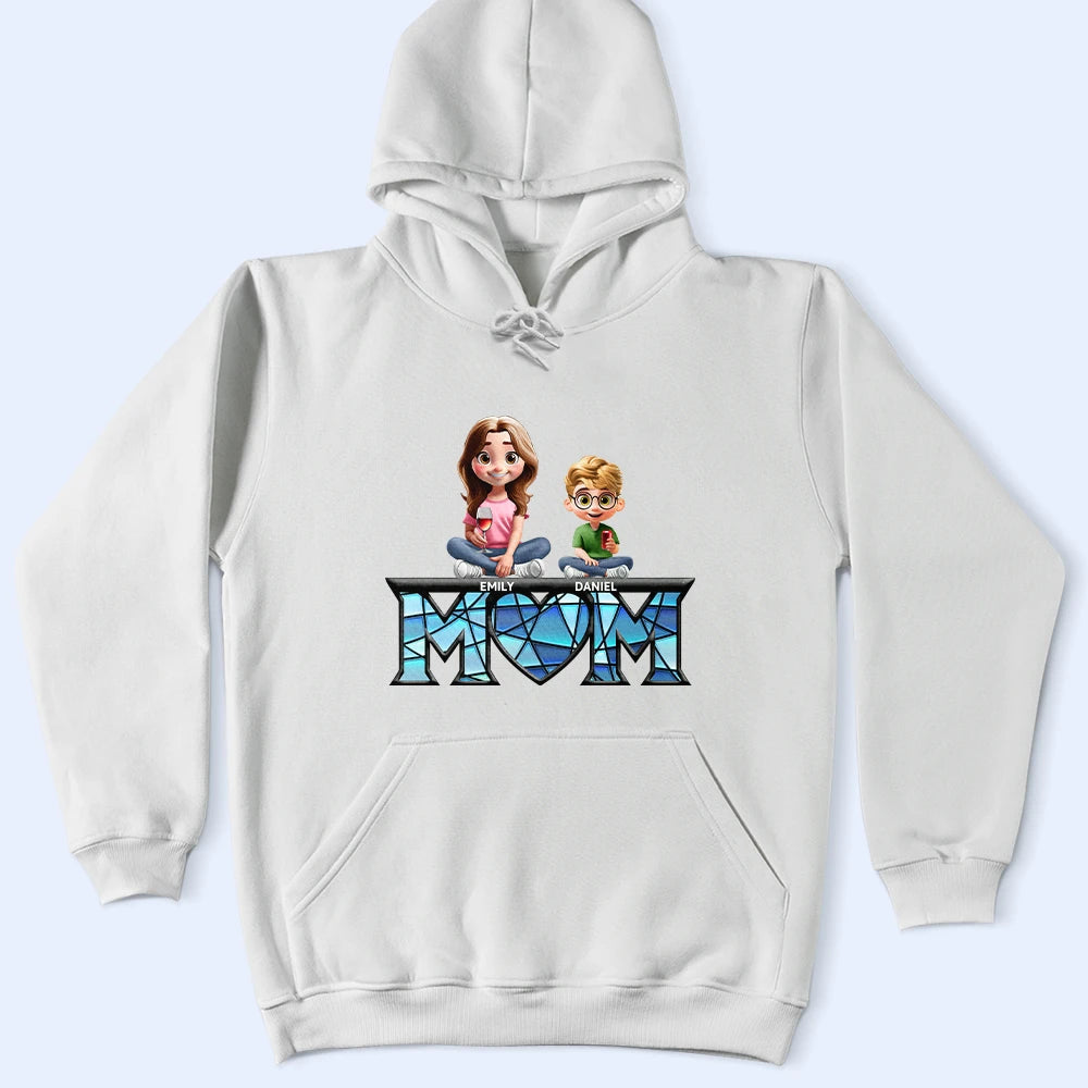We Love You Mom - Personalized 3D Cartoon T-Shirt for Mothers and Grandmothers T-shirt PopCulturePrints