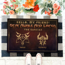Load image into Gallery viewer, Customizable Fantasy Welcome Doormat - Gaming Theme Doormat PopCulturePrints
