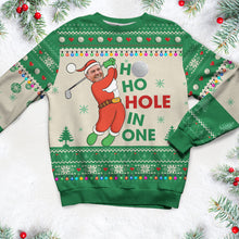 Load image into Gallery viewer, Custom Golf-Themed Ugly Christmas Sweater - Photo Personalized Ugly Christmas Sweater PopCulturePrints
