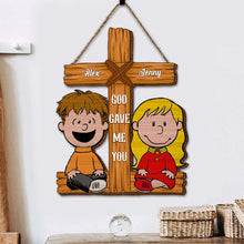 Load image into Gallery viewer, Customized Couple Wood Sign - Unique Valentine&#39;s Day Gifts for Love Wood Sign PopCulturePrints
