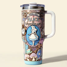 Load image into Gallery viewer, “Step Into a Fantasy Adventure!” - Fantasy Story Girl Tumbler, Personalized Travel Gift for Fantasy Lovers Tumbler Cup PopCulturePrints
