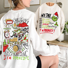 Load image into Gallery viewer, Grinch Christmas Daily Schedule Sweater – Holiday Fan Gift
