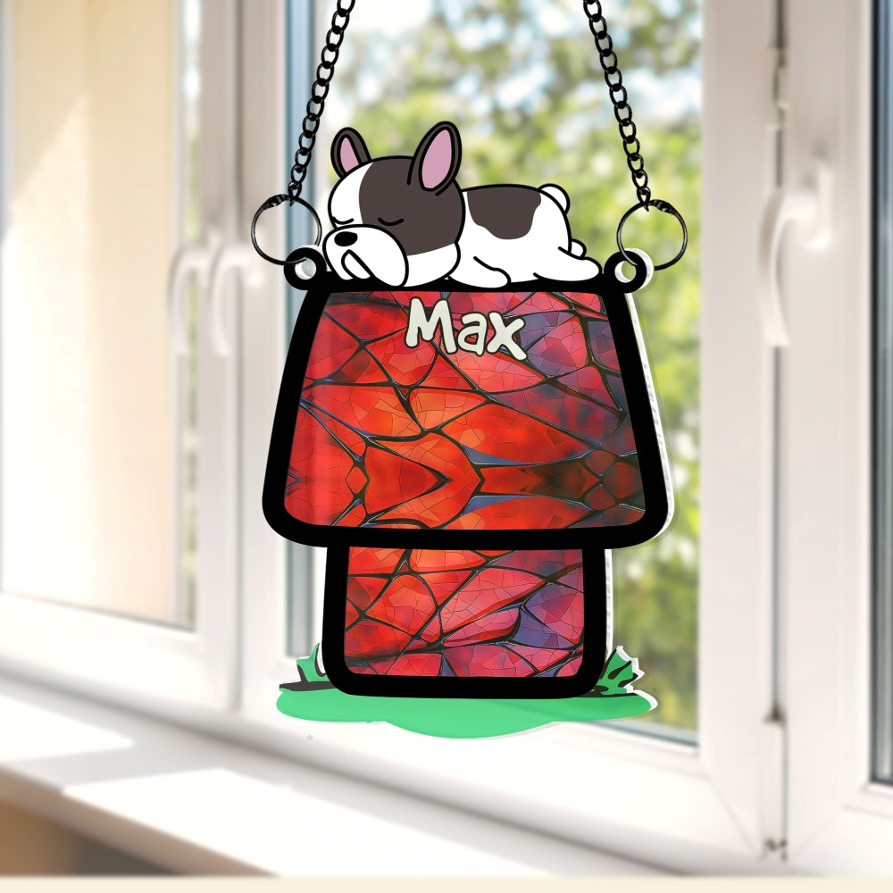 Custom Dog Lover Suncatcher Ornament - Personalized Glass Decor