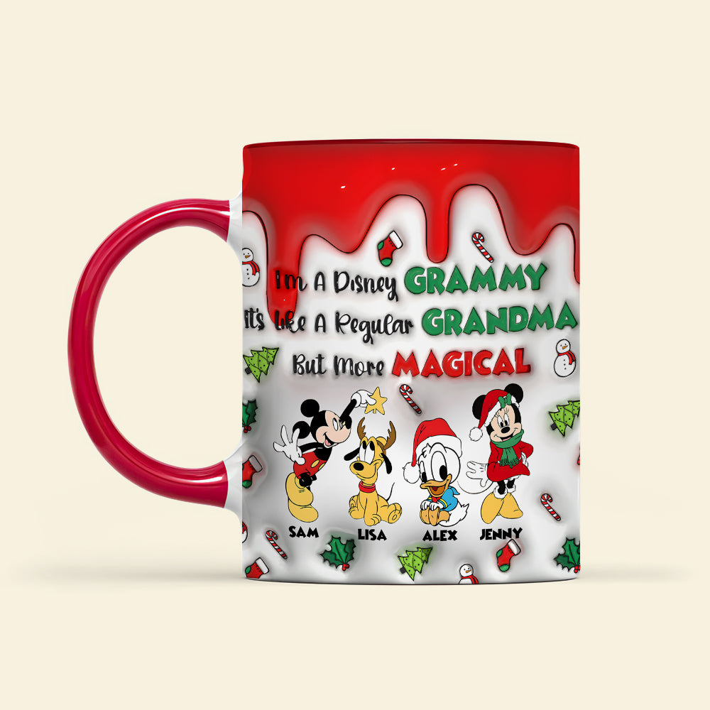 Personalized Magical Grandma Christmas Mug - Disney Theme