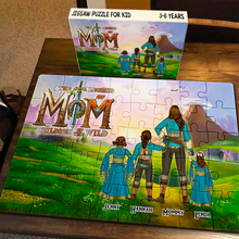 Load image into Gallery viewer, &quot;The Legend of Mom: A Puzzle of Love&quot; - Personalized Jigsaw Puzzle for All Moms Jigsaw Puzzles PopCulturePrints
