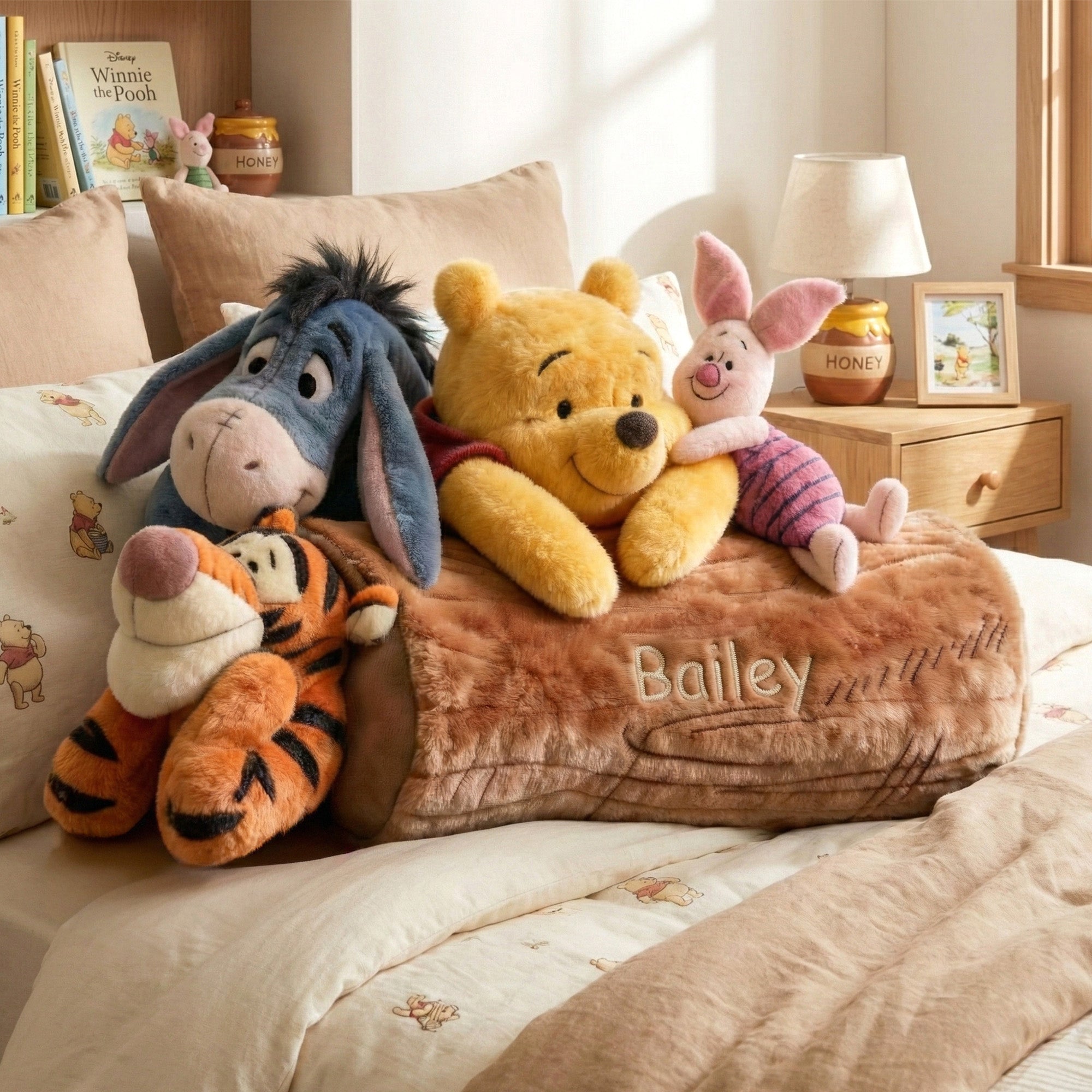 "Cuteness Unleashed: Your Personalized Wood Log Pillow - A Gift for All Cuteness Lovers!" Pillow PopCulturePrints