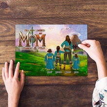 Load image into Gallery viewer, &quot;The Legend of Mom: A Puzzle of Love&quot; - Personalized Jigsaw Puzzle for All Moms Jigsaw Puzzles PopCulturePrints
