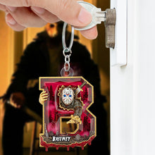 Load image into Gallery viewer, &quot;Unlock Your Dark Side: Villain Alphabet Keychain - Personalized Gift for Horror Fans&quot; Keychains PopCulturePrints

