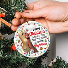 Load image into Gallery viewer, Custom Funny Christmas Ornament for Couples - Personalized Valentine&#39;s Day Gifts Ornament PopCulturePrints
