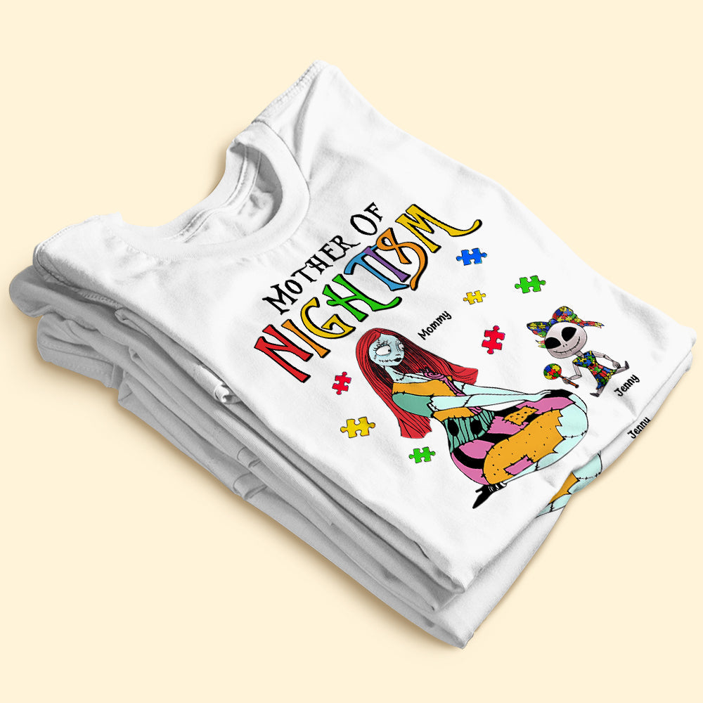 Mother Of NIGHTISM - Personalized Autism Mom Shirt Shirts PopCulturePrints