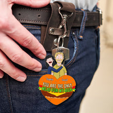 Load image into Gallery viewer, Unique Personalized Couple Keychain | Funny Valentine&#39;s Day Gifts for Him &amp; Her Keychains PopCulturePrints
