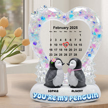 Load image into Gallery viewer, You&#39;re My Penguin - Personalized Penguin Couple Acrylic Plaque Shaped Plaques PopCulturePrints
