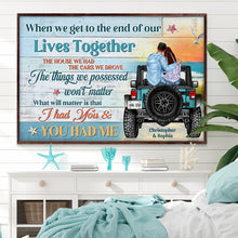 Load image into Gallery viewer, Custom Couple Canvas Art - Romantic Sunset Adventure Gift | Valentine's Day Gifts Poster &amp; Canvas PopCulturePrints
