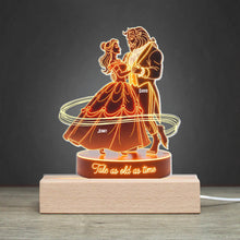 Load image into Gallery viewer, Tale as Old as Time - Personalized Fairy Tales LED Light for Couples Led Night Light PopCulturePrints
