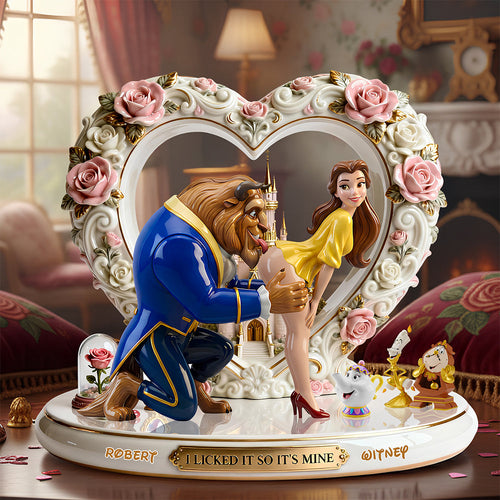 Love You Forever - Fairytale Love Acrylic Plaque - Personalized Gift for Couples Shaped Plaques PopCulturePrints
