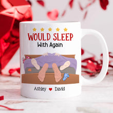 Load image into Gallery viewer, Personalized Couple Mug: Would Sleep With Again Coffee Mug PopCulturePrints
