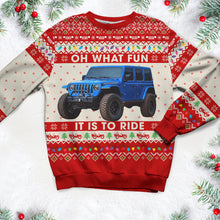 Load image into Gallery viewer, Personalized Off Road Adventure Ugly Sweater Ugly Christmas Sweater PopCulturePrints
