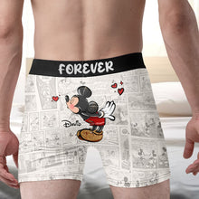 Load image into Gallery viewer, Personalized Couple Boxers - Together &amp; Forever Design Boxer Briefs PopCulturePrints
