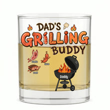 Load image into Gallery viewer, “Grill Together, Stay Together” - Personalized Grilling Buddy Dad and Kids Glass - Gift for Dad, Grandpa, Family Glass PopCulturePrints

