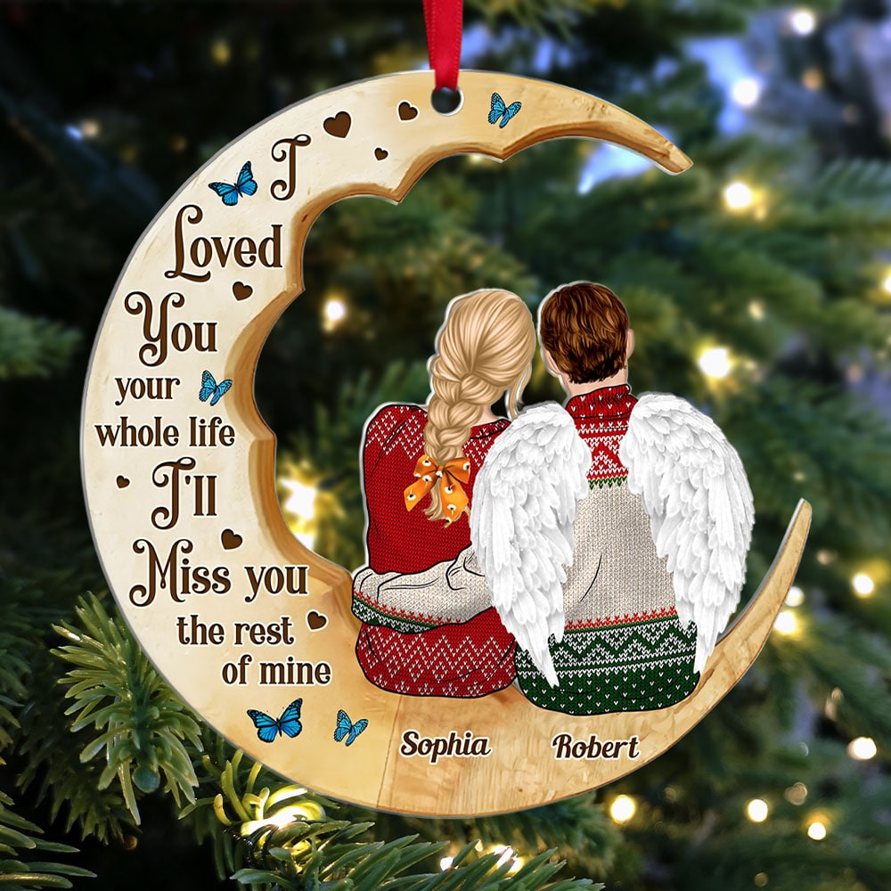 Personalized Memorial Christmas Ornament - Loved Ones in Heaven Ornament PopCulturePrints