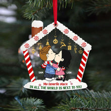 Load image into Gallery viewer, Personalized Christmas Couple Acrylic Ornament - Custom Names - 02KAMH090824HG
