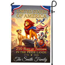 Load image into Gallery viewer, "Celebrate Freedom in Style!" - Proud Kingdom Garden Flag, Personalized Gift for Patriots
