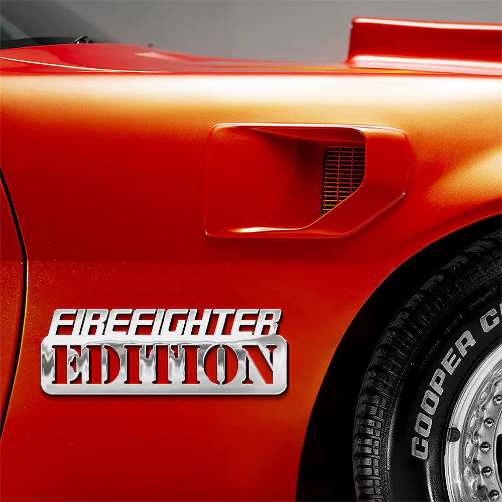 Firefighter Edition Car Emblem Sticker