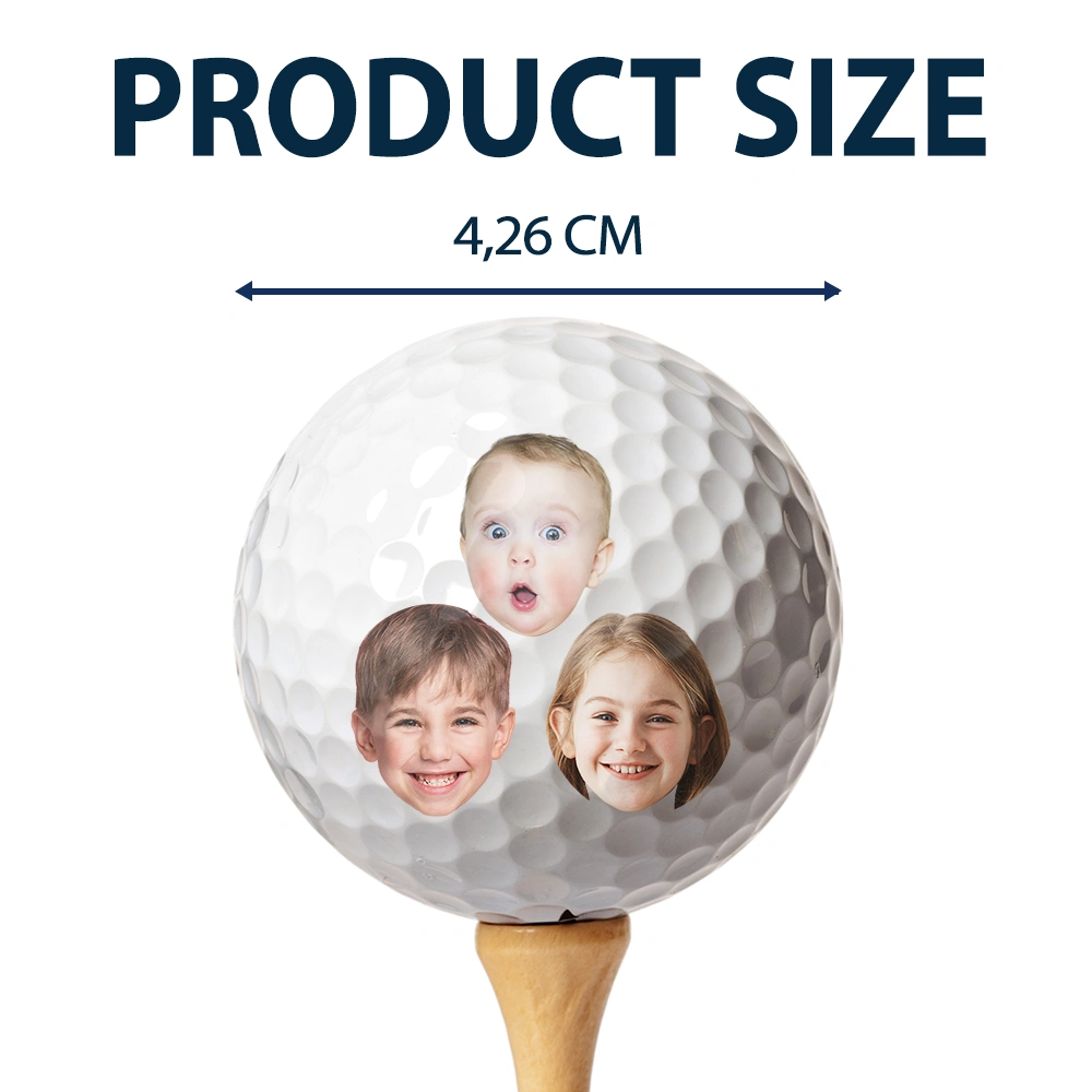 FORE The Most Tee-Rific Dad - Personalized Golf Ball Gift for Dad, Grandpa, and Golf Lovers Golf Ball PopCulturePrints