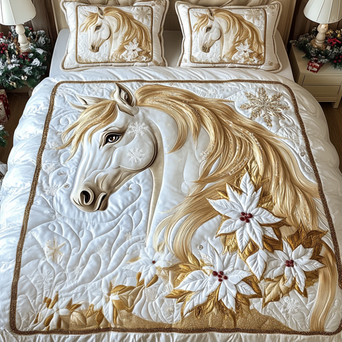 Majestic Horse Lovers Quilt Bed Set | Horse Brilliance Design Blanket PopCulturePrints