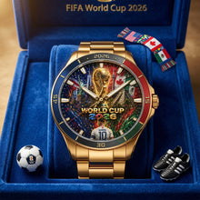 Load image into Gallery viewer, “Time for the Game!” - Global Championship Stainless Steel Men's Watch - Personalized Gift for Sport Lovers

