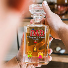 Load image into Gallery viewer, “Super Dads Deserve Super Gifts” - Personalized Super Dad Keychain - Gift for Dad, Grandpa, and Father Figures Whiskey Bottle PopCulturePrints
