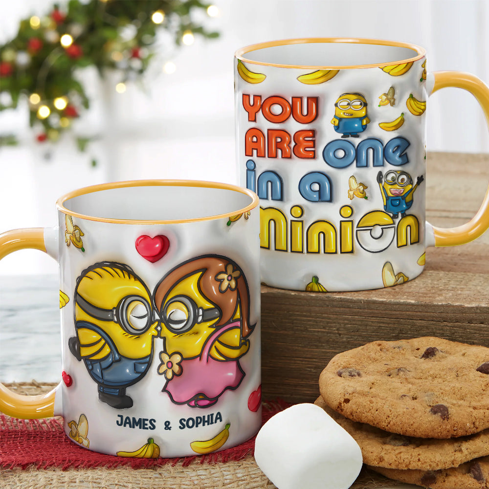 Personalized Minion Couple Coffee Mug - You Are One in a Minion