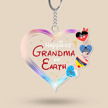 Load image into Gallery viewer, Happiest Mama on Earth Personalized Keychain - Mother’s Day Gift Keychains PopCulturePrints
