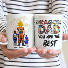 Load image into Gallery viewer, Personalized Dragon Dad Mug - Custom Anime-inspired Gift Coffee Mug PopCulturePrints
