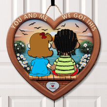 Load image into Gallery viewer, Personalized Couple Wooden Sign - You and Me - Custom Gift for Lovers Wood Sign PopCulturePrints
