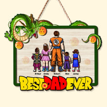 Load image into Gallery viewer, Custom Dragon Inspired Best Dad Ever Wood Sign Wood Sign PopCulturePrints
