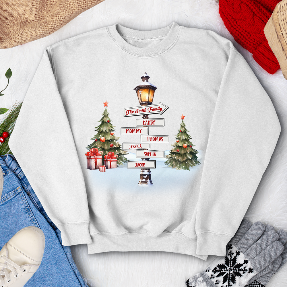 Custom Family Christmas Sweatshirt - Festive Holiday Gift