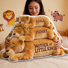 Load image into Gallery viewer, “A Mother’s Love is a Lion’s Strength” - Personalized Pillow for Mom - Gifts for Mom and Grandma Pillow PopCulturePrints
